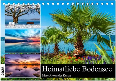 Produktbild von Heimatliebe Bodensee (Tischkalender 2025 DIN A5 quer), CALVENDO Monatskalender