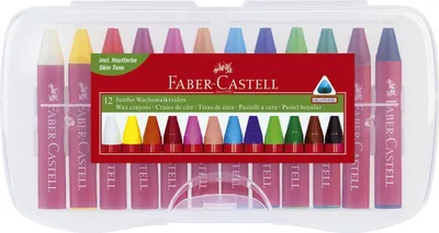 Image de Faber-Castell 120011 Crayons de cire Jumbo Boîte de 12(T)