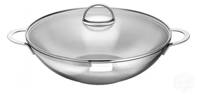 Produktbild von Schulte-Ufer WAVE 66525-32 Wokpfanne, 32 cm max. Durchmesser, Edelstahl, Induktionsherd-geeignet, inkl. Deckel
