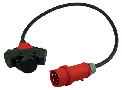 Imagen del producto de Althoff Kabeltechnik, distribuidor trifásico, grado de protección IP44, 1 metro, cable H07RN-F5G2,5, conector CEE 16A, referencia: 4263005100