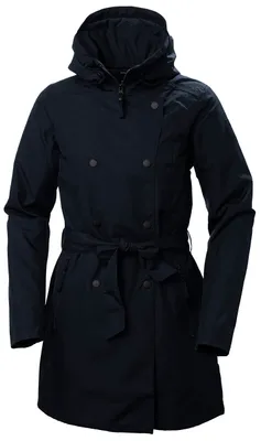 Imagen del producto de Abrigo tipo trench Helly Hansen Welsey II, color azul, talla M (dama)