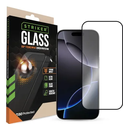 Obrázok produktu pre Striker D3O Tempered Glass Edge To Edge Screen Protector Apple iPhone 16 Pro Max