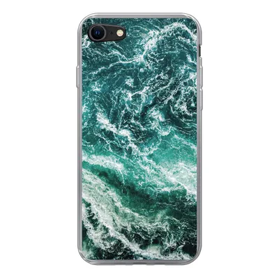 Produktbild von MuchoWow® Handyhülle Schutzhülle Hülle für iPhone 7 Marmor - Gemustert - Natursteine Silikon Softcase Handy Hülle - Kartenhalter