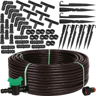 Produktbild von Braune Tropfleitung mit Druckkompensierung 16mm/2,2 LPH  EU 50m+Zubehör
