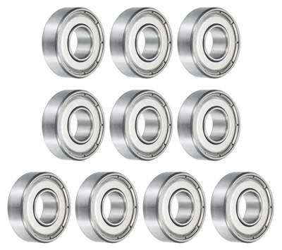 10x 698ZZ Kugellager 8x19x6 mm, doppelt abgeschirmt, ABEC 3