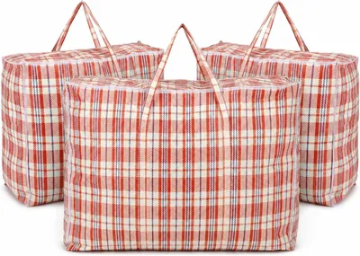 Productafbeelding van Opbergzak met rits, 150 liter, set van 3, XXL formaat, voor dekens