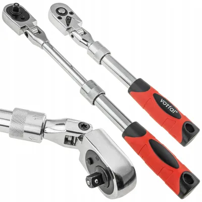 Produktbild von Vorfal Teleskop-Ratsche 1/4" Schwenkkopf 72 Zähne