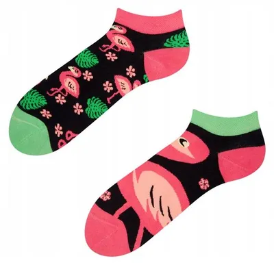 Produktbild von GOOD MOOD Fröhliche Flamingo Sneaker Socken 43-46