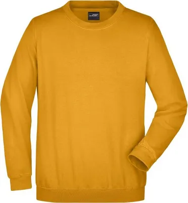 Produktbild von Klassisches Komfort Rundhals-Sweatshirt gold-yellow, Gr. 5XL