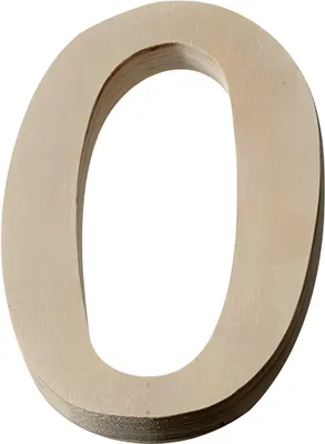 Produktbild von KNORR PRANDELL 218735670 Zahl groß 0 83 x 48 x 01 cm Sperrholz