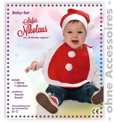 Produktbild von Fritz Fries & Söhne GmbH & Co., Fries Fritz / Partychic FRIES - Baby-Set Süßer Nikolaus PB, 1-tlg. + Mütze, Gr. 86 Sonstige