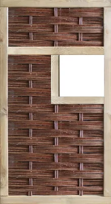 Produktbild von Zaun Teilelement Weidengeflechtzaun Labo 3-D 94 x 180 cm braun