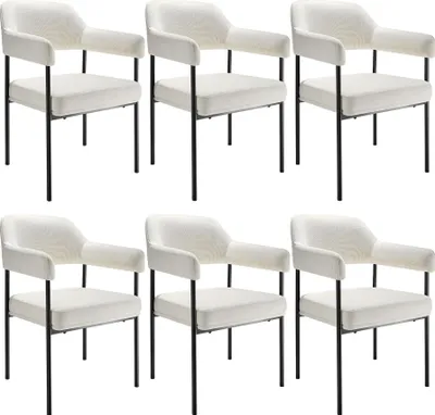 Produktbild von tectake® Armlehnstuhl Doé gepolstert 58 x 62 x 85 cm