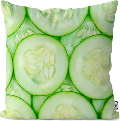 Produktbild von VOID Gurken Gemüse Kochen Kissenbezug Kissenhülle Sofakissen Kissen Deko Outdoor-Kissen Dekokissen
