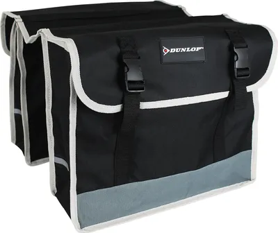 Produktbild von Dunlop Doppel Fahrradtasche wasserfest Fahrradtasche seitlich Gepäckträger Tasche Doppeltasche Fahrrad Seitentasche