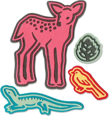 Produktbild von SIZZIX Stanzform Präge Stanzschablone Cutting Die, Fairy Animals 662854