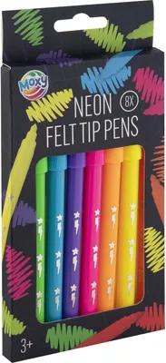 Produktbild von Kreativ-Bastelgruppe Filzstifte Neon, 8 Stk.