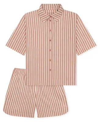 Image de Schiesser pyjama pantalon court selected premium terracotta femmes