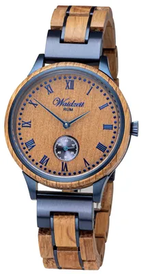 Produktbild von Waidzeit RU03W Rumuhr Uhr Damenuhr Holz braun