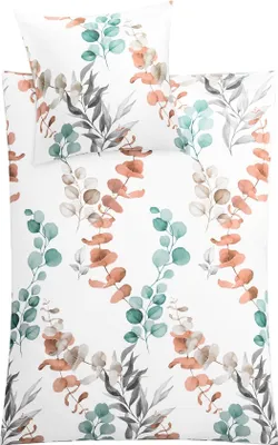 Produktbild von Kleine Wolke Bettwäsche Satin FABALES Eucalyptus 155 x 220 cm und 80 x 80 cm