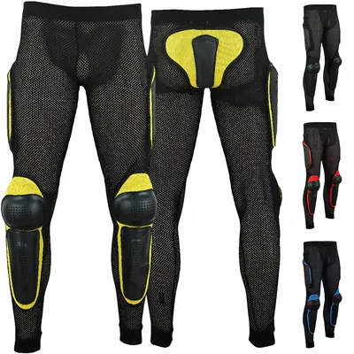 Produktbild von Protektorenhose Motorrad Motocross Skatebording protektoren Armour, Größe:54/XL, Farbe:Gelb