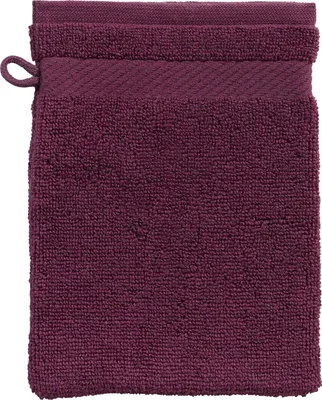 Produktbild von Waschhandschuh - Rot - 16 x 21 cm - Baumwolle