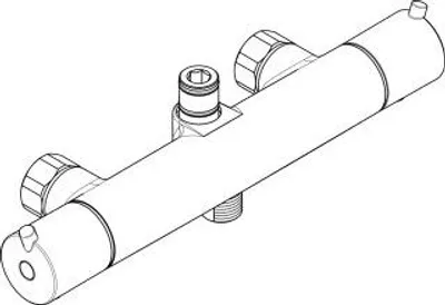 Obrázek produktu pro HANSGROHE 92131000 Termostat Croma 100 Showerpipe chrom