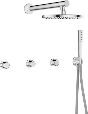Produktbild von Design Unterputz-Brausearmatur mit Set Chrom