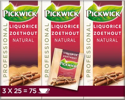 Produktbild von Pickwick - Professional Süßholz - 3x 25 Teebeutel