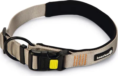 Produktbild von Beeztees Parinca Premium - Hundehalsband - Nylon - Hellgrau - 60-65 cm x