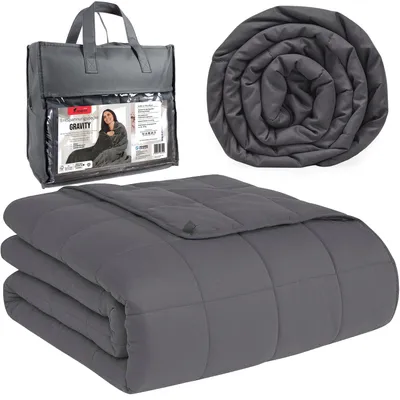 Obrázok produktu pre Záťažová deka, antistresová senzorická deka 150x200 cm, 6,8 kg, Gravity 6 + taška