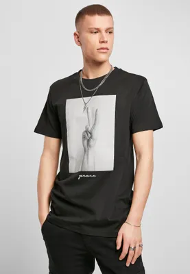 Obrázek produktu pro Pánské tričko Mr. Tee Peace Sign Tee black - M
