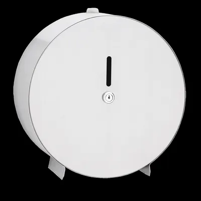 Image de Support pour rouleaux de papier toilette KWC, modèle RODAN, dimensions 269x269x116 mm, à fixer au mur, pour rouleaux de 260 mm