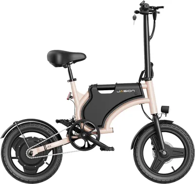 Image de Vélo électrique JASION JC1 – 250W Batterie 36V5.2Ah Pneus 14 Pouces Freins à Disque - Rose