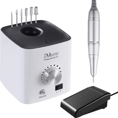 Immagine prodotto di JCMaster Taglierina professionale per unghie 30.000 giri al minuto Lima per unghie elettrica migliorata per la cura delle unghie, potente dispositivo per manicure e pedicure per la rimozione di smalto/unghie/pelle delle unghie