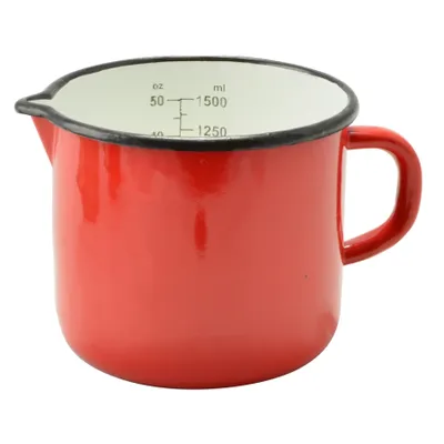 Obrázek produktu pro Smaltovaný hrnek 1,8l červený 54062