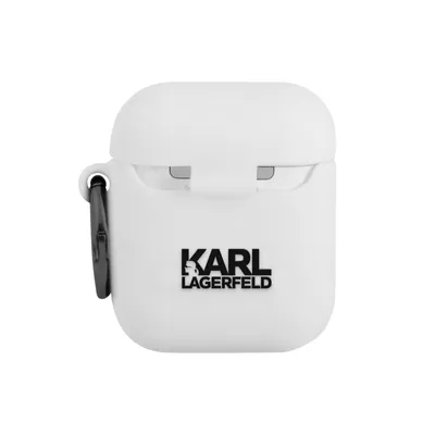 Obrázok produktu pre Karl Lagerfeld Apple puzdro KLACA2SILCHWH AirPods Cover white/white silicone Choupette