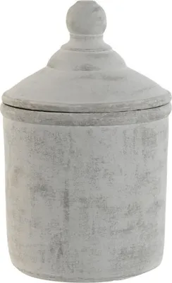 Obrázek produktu pro Váza Home ESPRIT Grey Cement Oriental 19 x 19 x 31 cm