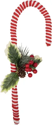 Produktbild von Clayre & Eef Weihnachtsdekoration Zuckerstange 30 cm Rot Kunststoff
