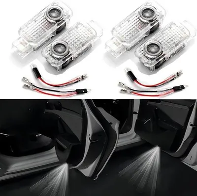Image de Éclairage intérieur de voiture, lot de 4 projecteurs LED haute définition