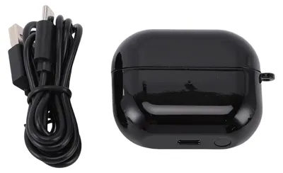 Immagine prodotto di Custodia di ricarica per auricolari, compatibile con Samsung Galaxy Buds 3 Pro SM-R630, cavo di tipo C, auricolari, box Bluetooth, nero