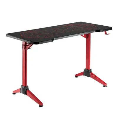 Immagine prodotto di Logilink Gaming-Schreibtisch, RGB-Beleuchtung, Wabenmuster