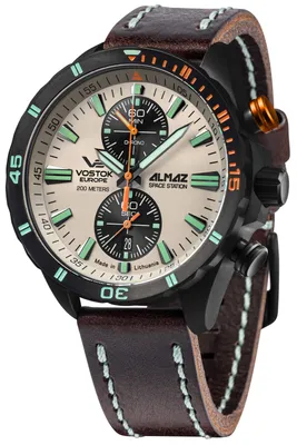 Produktbild von Vostok Europe 6S11-320C677 Herrenuhr Chronograph Almaz Braun/Beige