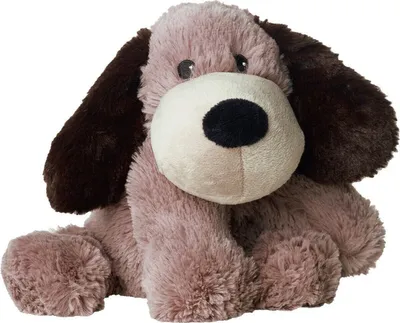 Image de Warmies Coussin Chien en peluche doux au micro-ondes avec parfum de lavande