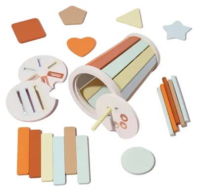 Produktbild von 3-in-1 Montessori-Baustein-Set für Kinder im Alter von 1 bis 5 Jahren