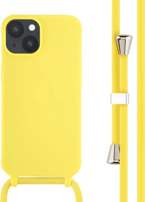 Produktbild von imoshion SilikonHülle mit Band iPhone 14 - Gelb