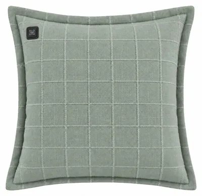 Produktbild von Warmpi Leinen Heizkissen 45x45 cm Grün mit 10.000 mAh Powerbank - Infrarot-Wärmekissen, 3 Wärmestufen