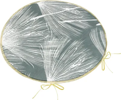 Zdjęcie produktu dla Poduszka Adéla okrągła gładka – średnica 40 cm – szara, biała