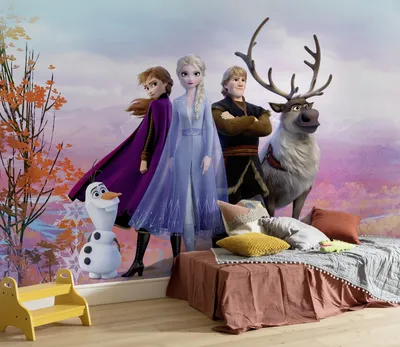 Produktbild von Disney Fototapete von Komar "Frozen Iconic" - Größe 368 x 254 cm, 8 Teile