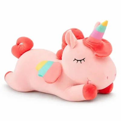 Produktbild von Wiztex Einhorn Kuscheltier 28 cm Unicorn Rosa Plüschtier - Weiches Stofftier Geschenk Plüschspielzeug für Kinder